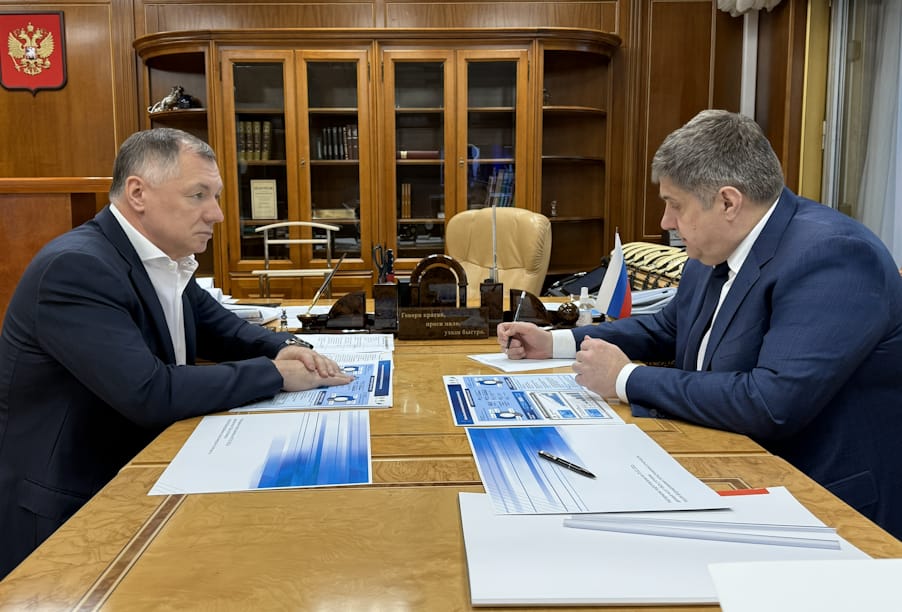 Марат Хуснуллин провел рабочие встречи с руководителем Росавтодора Романом Новиковым и главой «Автодора» Вячеславом Петушенко
